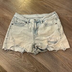Old Navy Light Blue Distressed Jean Shorts
